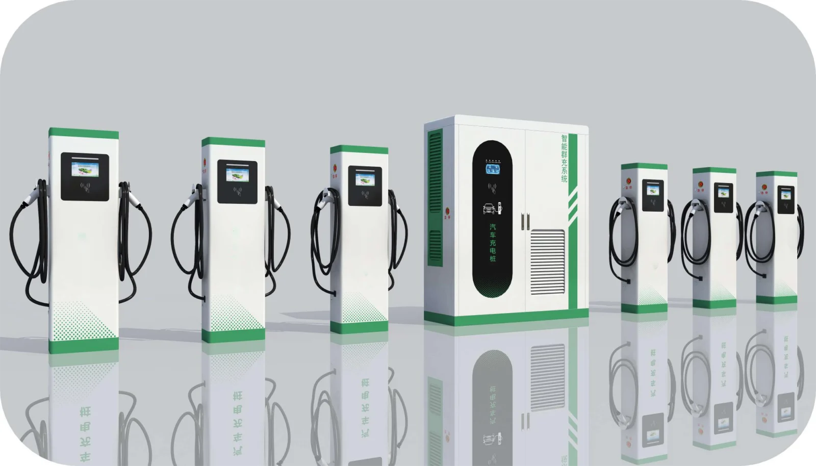 Range of EV charging piles